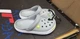 Дитячі кроксі-сабо для хлопчика Crocs Crocband II ClogKids Light Grey/Volt Green - зображення 2