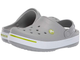 Дитячі кроксі-сабо для хлопчика Crocs Crocband II ClogKids Light Grey/Volt Green - зображення 6