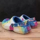 Дитячі Крокс Клог Утеплені Світло Сині Crocs Classic Lined Clog Tie Dye Powder Blue /Multi (34/35, світло синій) - изображение 2