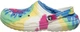 Дитячі Крокс Клог Утеплені Світло Сині Crocs Classic Lined Clog Tie Dye Powder Blue /Multi (34/35, світло синій) - изображение 8