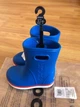 Крокс Дитячі Чоботи Для ДІвчат Сині Crocs Crocband Rain Boot Bright Cobalt/Flame (30/31, світло синій) - зображення 11