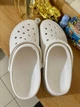 Жіночі крокси Crocs Crocband Clog Off Court White (37-38, білий) - зображення 9