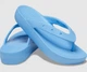 Жіночі в'єтнамки Crocs Classic Platform Flip Oxygen (37-38, світло-синій) - зображення 9