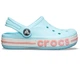 Дитячі крокси для дівчинки Crocs Bayaband Kids Clog Ice Blue/Melon (34/35, бірюзовий) - изображение 7