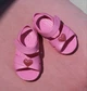 Дитячі сандалії для дівчинки Crocs Classic Cross-Strap Sandal Pink Lemonade (25/26, розовый) - изображение 2