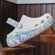 Дитячі кроксі Crocs Kids Crush Clog White/Multi Butterfly (28/29, білий) - зображення 8