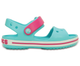 Дитячі сандалії для дівчинки Crocs Crocband Kids Sandal Pool/Candy Pink (22/23, блакитні) - зображення 6