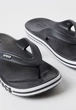 Чоловічі кроксі в'єтнамки Баябенд Чорні Crocs Bayaband Flip Black/White (43-44, чорний) - зображення 3