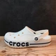 Чоловічі крокси Баябенд Клог Білі Crocs Bayaband Clog White (45-46, білий) - зображення 2