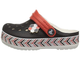 Детские Крокс Крокбенд Чёрные Crocs Drew X Crocband Chevron Clog Black/White (25/26, черный) - изображение 7