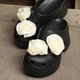 Жіночі крокси Crocs Siren Clog Rosette Black Rosette (36-37, чорний) - зображення 5