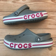 Жіночі крокси Crocs Bayaband Clog Light Grey/Candy Pink (40-41, сірий) - зображення 4