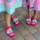 Дитячі сандалії для дівчинки Crocs Keeley Charm Sandal Candy Pink (23/24, розовый) - изображение 3