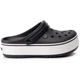 Дитячі крокси для дівчинки Crocs Crocband Platform Clog Black/White (33/34, чорний) - зображення 3