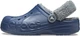 Чоловічі крокси Crocs Unisex Baya Lined Fuzz Strap Clog Navy (42-43, синій) - зображення 5