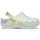Жіночі крокси Crocs Women's Classic Platform Tie-Dye Graphic Clog White/Multi (42-43, жовтий) - зображення 3