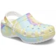 Жіночі крокси Crocs Women's Classic Platform Tie-Dye Graphic Clog White/Multi (42-43, жовтий) - зображення 5
