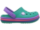 Дитячі крокси для дівчинки Crocs Crocband Rainbow Band Clog Tropical Teal (27/28, м'ятні) - изображение 9
