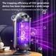 Электрическая лампа от комаров Mosquito Killer LY-852, 4000V, управление светом, зарядка Type-C, настольная, настенная, черная - изображение 4