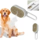 Паровая массажная щетка PET SPRAY MASSAGE BRUSH с распылителем для кошек и собак Белый - изображение 7