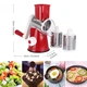 Овощерезка мультислайсер Kitchen Master Tabletop Drum Grater, 3 насадки, красная - изображение 3