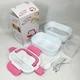 Ланч бокс электрический с подогревом lunch heater 220 v pro, ланч бокс от сети. цвет: розовый - изображение 7