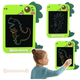 Tablet-znikopis magnetyczny do rysowania i pisania LEAN Toys Dinozaur zielony LCD Rysik (5905991057291) - obraz 5