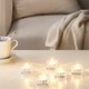 Набір скляних підсвічників IKEA GLASIG 5 шт - свічники для чайних гріючих свічок таблеток ІКЕА ГЛАСІГ 002.591.41 - зображення 8