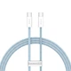 Дата кабель Baseus Dynamic Series Type-C to Type-C 100W (2m) (CALD00030) Blue - 00000063673_2 - изображение 1