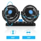 Автомобильный вентилятор CAR SMALL FAN 12V F30 Двойной вентилятор на приборную панель 12 В - изображение 2