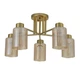 Люстра классическая Ardero BL1350-2 Ostin на 5 плафонов E14 золотая 50х50х27см (1350-2) - изображение 3