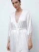 Халат женский больших размеров Effetto Bridal S03402 XL Белый (2000985255981) - изображение 5