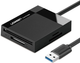 Кардрідер Ugreen CR125 USB 3.0 to SD/micro-SD/CF/MS 0.5 м Black (6957303802852) - зображення 1