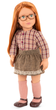 Lalka Our Generation April w okularach 46 cm (062243306424) - obraz 3