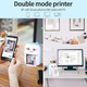 Портативний мініпринтер Mini printer Pink +4 шт звичайного + 3 шт самоклеючий +3 шт кольорового+ чохол - зображення 3