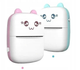 Портативний мініпринтер Mini printer Pink +4 шт звичайного + 3 шт самоклеючий +3 шт кольорового+ чохол - зображення 8