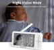 Видеоняня Baby Monitor цифровая WiFi с 5 дюймовым HD экраном, камера 1080Р, 4-кратный зум, с датчиком звука, движения, ночное видение + термометр, радионяня, оранжевая - изображение 9