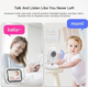 Видеоняня Baby Monitor ABM600 с датчиком звука беспроводная радионяня с портативным дисплеем и измерением температуры - изображение 5