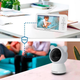 Видеоняня Baby Monitor цифровая WiFi с 5 дюймовым HD экраном, камера 1080Р, 4-кратный зум, с датчиком звука, движения, ночное видение + термометр, радионяня, няня - изображение 3
