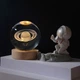 Декоративні 3D нічник кришталева куля Saturns - зображення 2