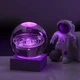 Декоративна 3D нічник кришталева куля Solar system Blue - зображення 4
