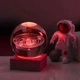 Декоративна 3D нічник кришталева куля Solar system Blue - зображення 7