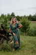 Платье-вышиванка Vyshyvanka "Петриковская роспись" 52 Зеленое 4505 - изображение 1