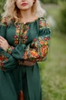 Платье-вышиванка Vyshyvanka "Петриковская роспись" 52 Зеленое 4505 - изображение 3