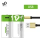 Акумуляторні батарейки SMARTOOOLS тип D (R20, 373, LR20, L20) Li-ion 12000mWh Type-C (2 шт) - зображення 2