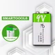 Акумуляторная батарейка Krona 6f22 SMARTOOOLS Li-ion 650 mah 9V Type-C (1 шт) - изображение 5