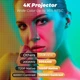 Портативний розумний Android 4K проектор C26, підтримує Wi-Fi 6 і BT 5.2 із вбудованою ОС Android та пультом - зображення 8