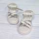 Детские босоножки для девочки Clibee р.33 21 см бежевые 35549 - изображение 2