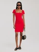 Плаття міді літнє жіноче Big Star Felice 603 M Червоне (5900714861629) - зображення 3