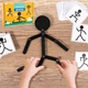 Детская развивающая игрушка - головоломка для развития моторики, логики Wooden Man обучающая игрушка Монтессори для детей, черный (106847073) - изображение 1